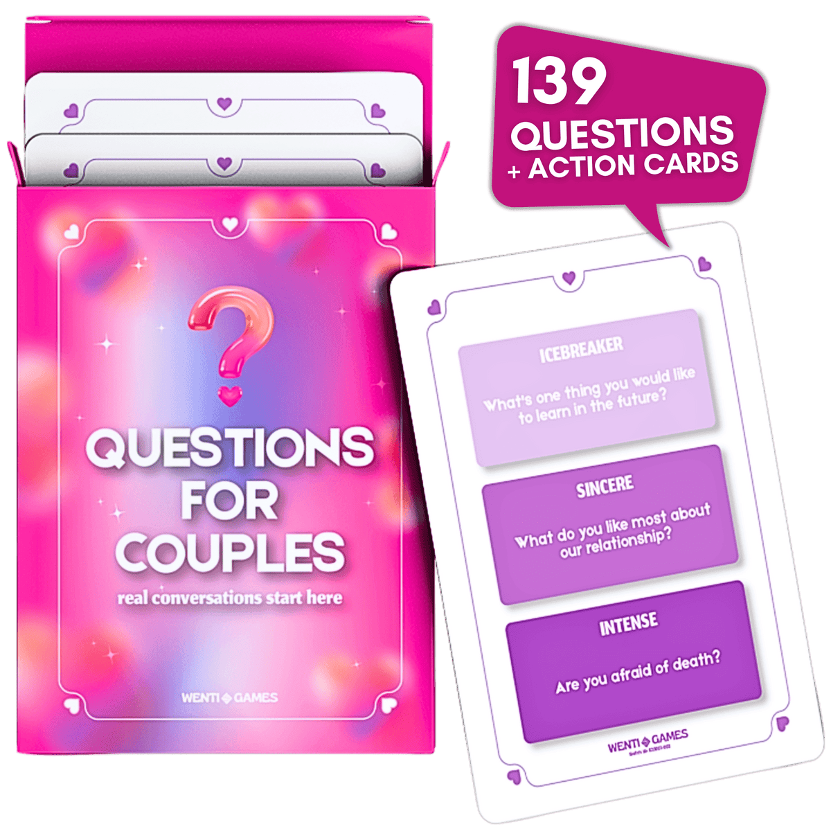 Mind Match® - Questions For Couples, 100% Unique Couple Card Game, Perfect Gift for Couples