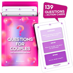 Mind Match® - Questions For Couples, 100% Unique Couple Card Game, Perfect Gift for Couples